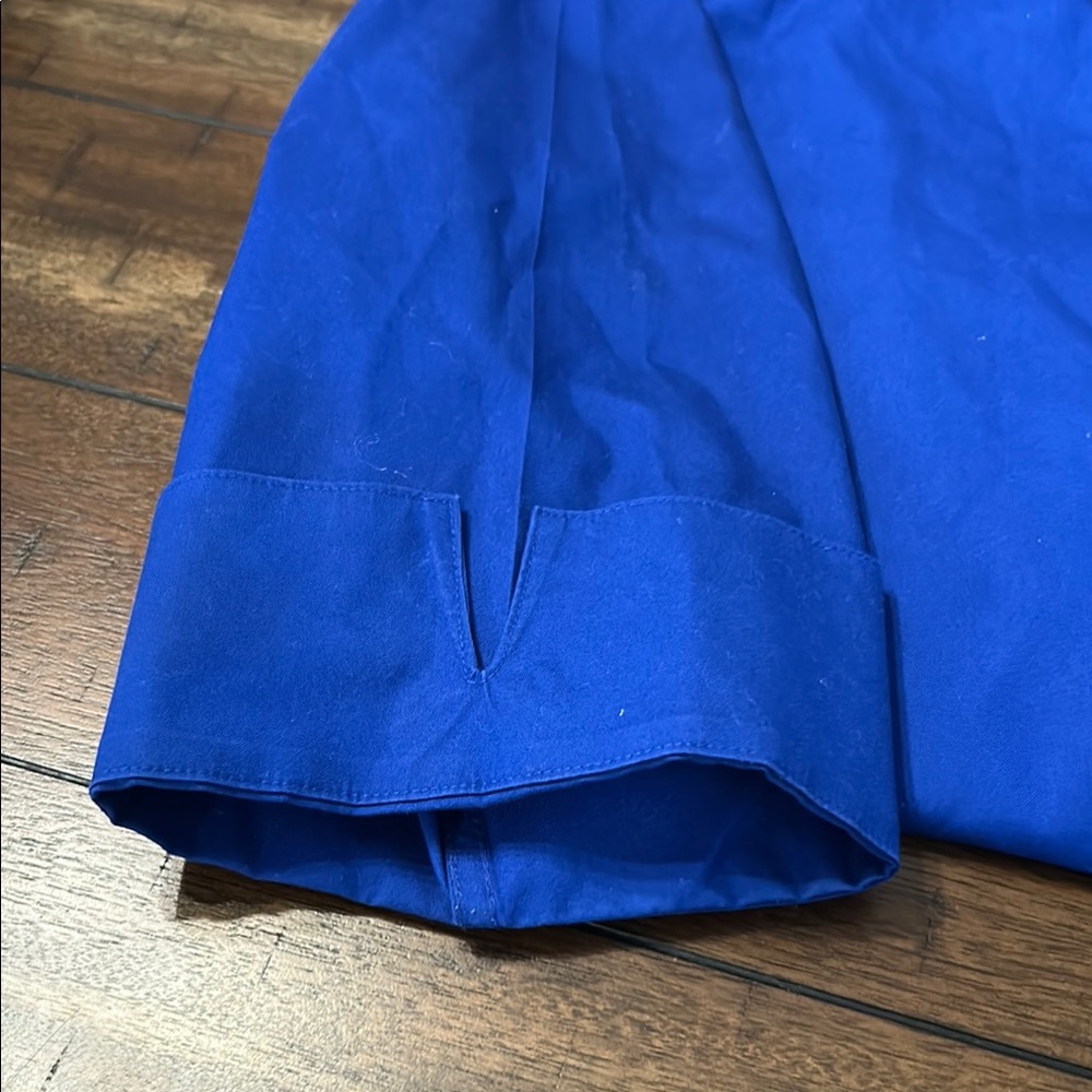 Chico's Blue Button-Up Shirt size 2 - Picture 4 of 5